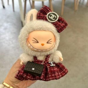 Fashion Dress - Chanel Style Red Skirt+ Bow + Chanel Style Bag