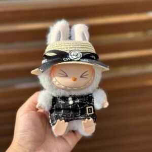 Fashion Dress - Chanel Style Black Skirt+Straw hat