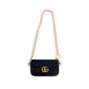 Fashion Dress - Labubu Gucci Style Black Bag