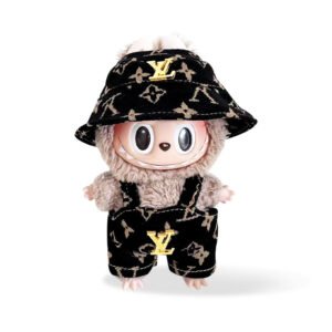 Fashion Dress -LV-style Overalls + LV-style Hat