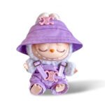 Fashion Dress - Celine Style Purple Hat + Purple overalls