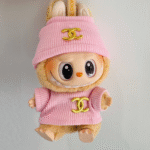 Fashion Dress - Chanel Style Gold LogoPink Top + Pink hat